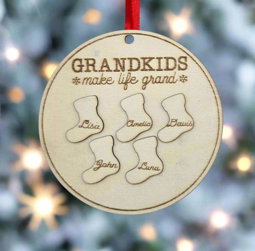 Personalized Grandparents Christmas Ornament