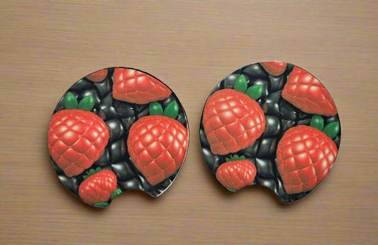 Berries Car Coasters