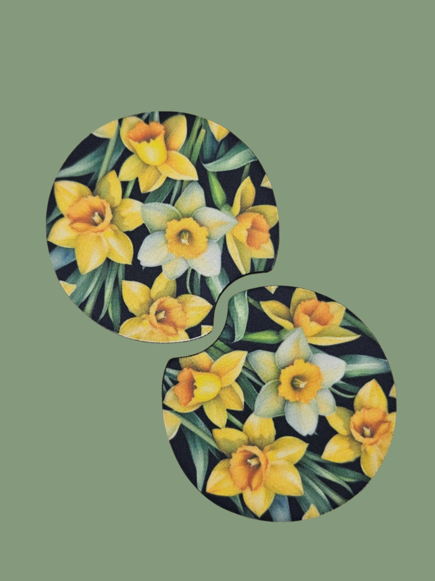 Daffodil Car Coasters