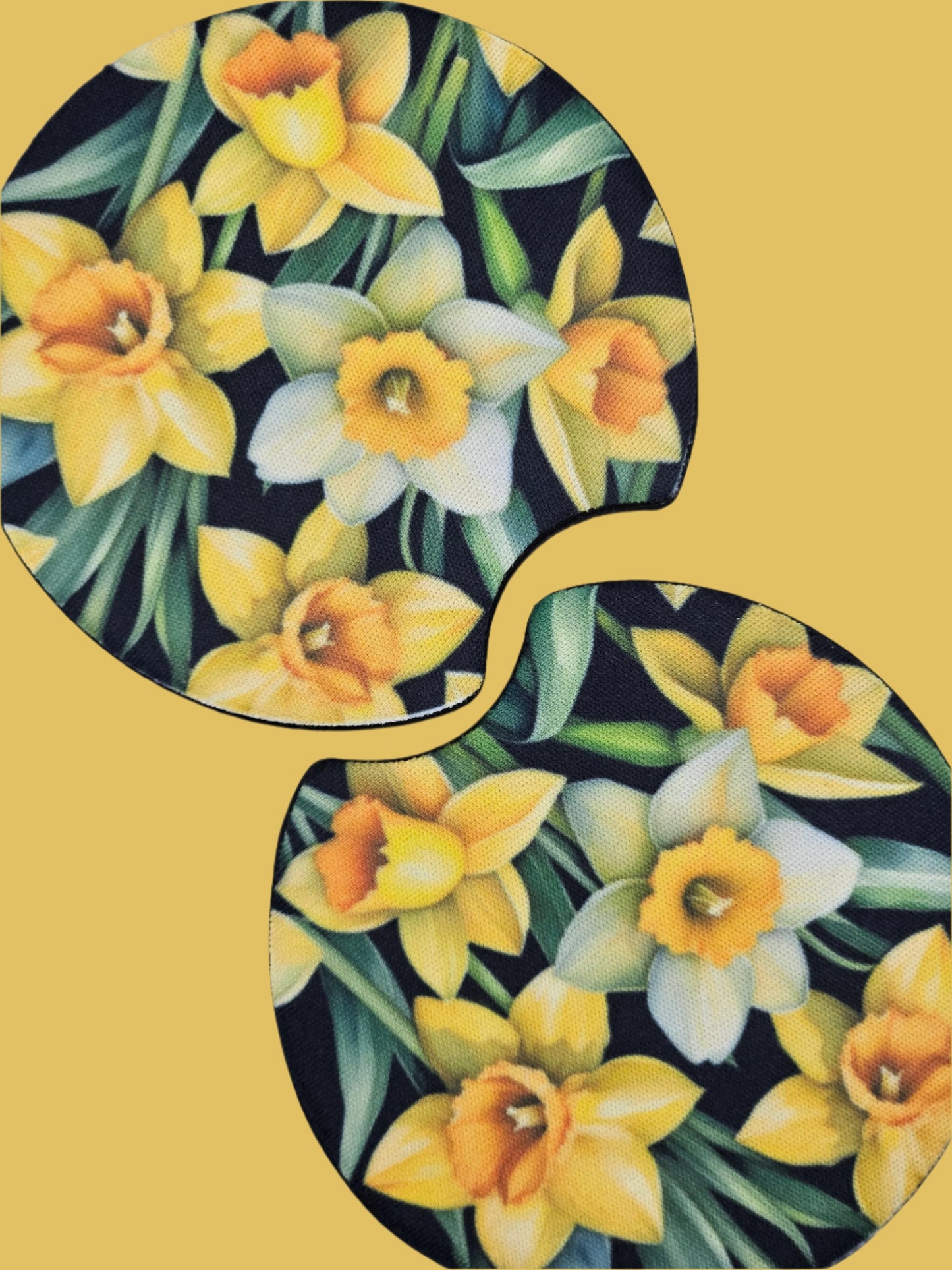 Daffodil Car Coasters