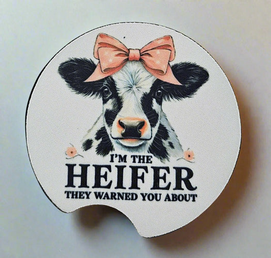 Heifer Car Coasters