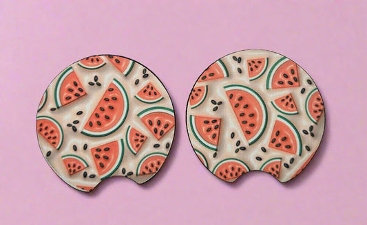 Fun Watermelon Car Coasters